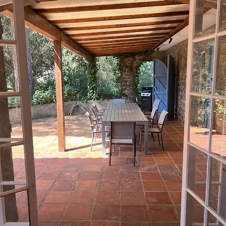Vila Golfe De St Tropez Mas Provencal Bord De Patio Et Piscine Grimaud